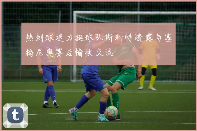 热刺球迷力挺球队斯科特透露与塞梅尼奥赛后愉快交流
